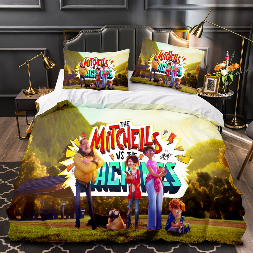 The Mitchells vs The Machines Bedding Cosplay Quilt Duvet Covers Decoration Bed (Online Order Only)