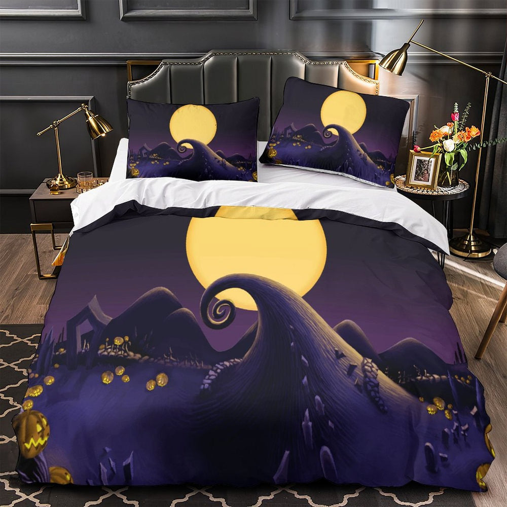 The Nightmare Before Christmas Bedding Set Pattern Quilt Cover Without Filler (Online Order Only)