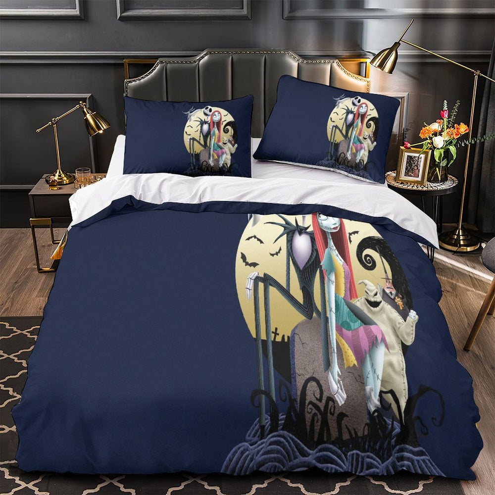 The Nightmare Before Christmas Bedding Set Pattern Quilt Cover Without Filler (Online Order Only)