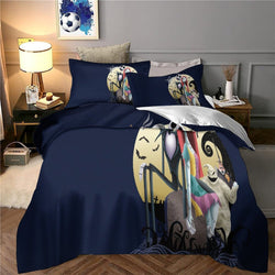 The Nightmare Before Christmas Bedding Set Pattern Quilt Cover Without Filler (Online Order Only)