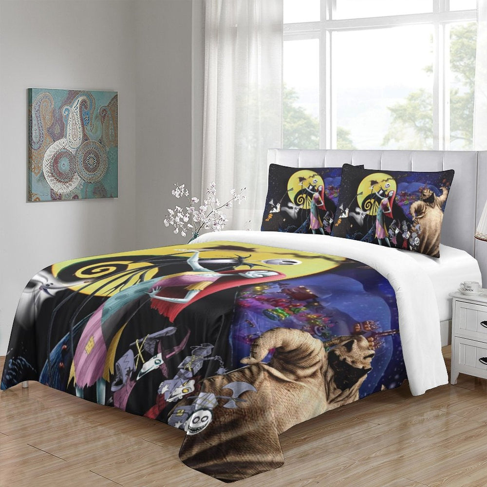 The Nightmare Before Christmas Bedding Set Pattern Quilt Cover Without Filler (Online Order Only)