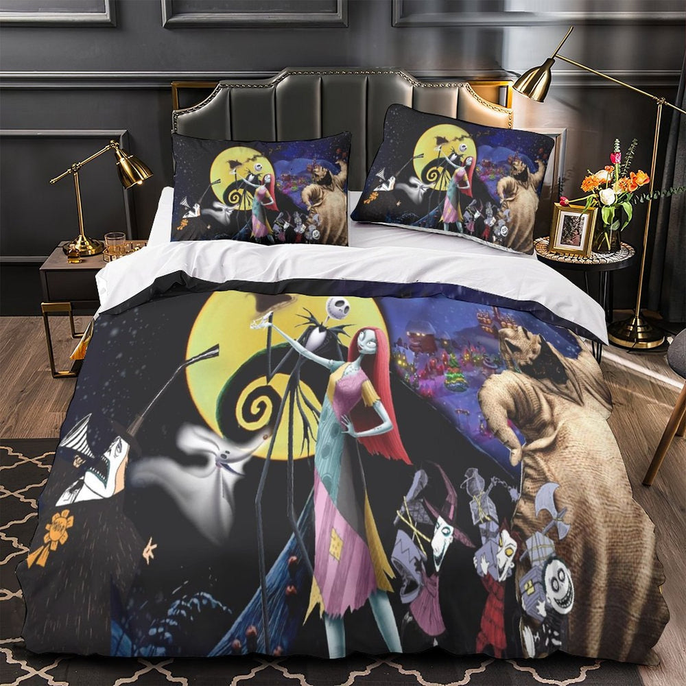 The Nightmare Before Christmas Bedding Set Pattern Quilt Cover Without Filler (Online Order Only)