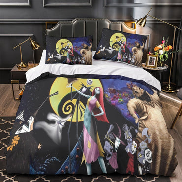 The Nightmare Before Christmas Bedding Set Pattern Quilt Cover Without Filler (Online Order Only)