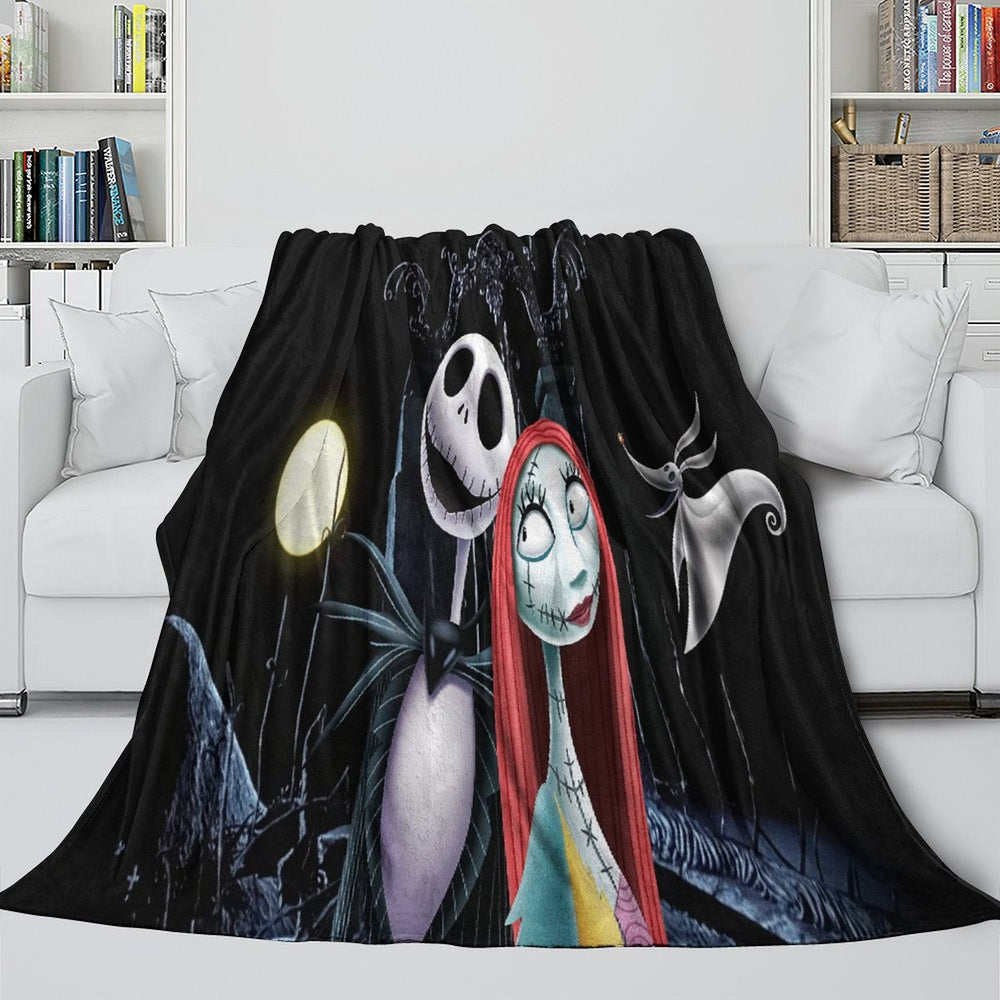 The Nightmare Before Christmas Blanket Flannel Fleece Pattern Throw (Online Order Only)