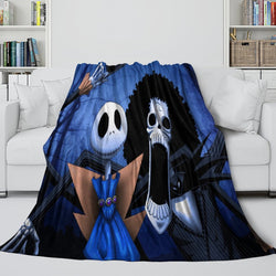 The Nightmare Before Christmas Blanket Flannel Fleece Pattern Throw (Online Order Only)