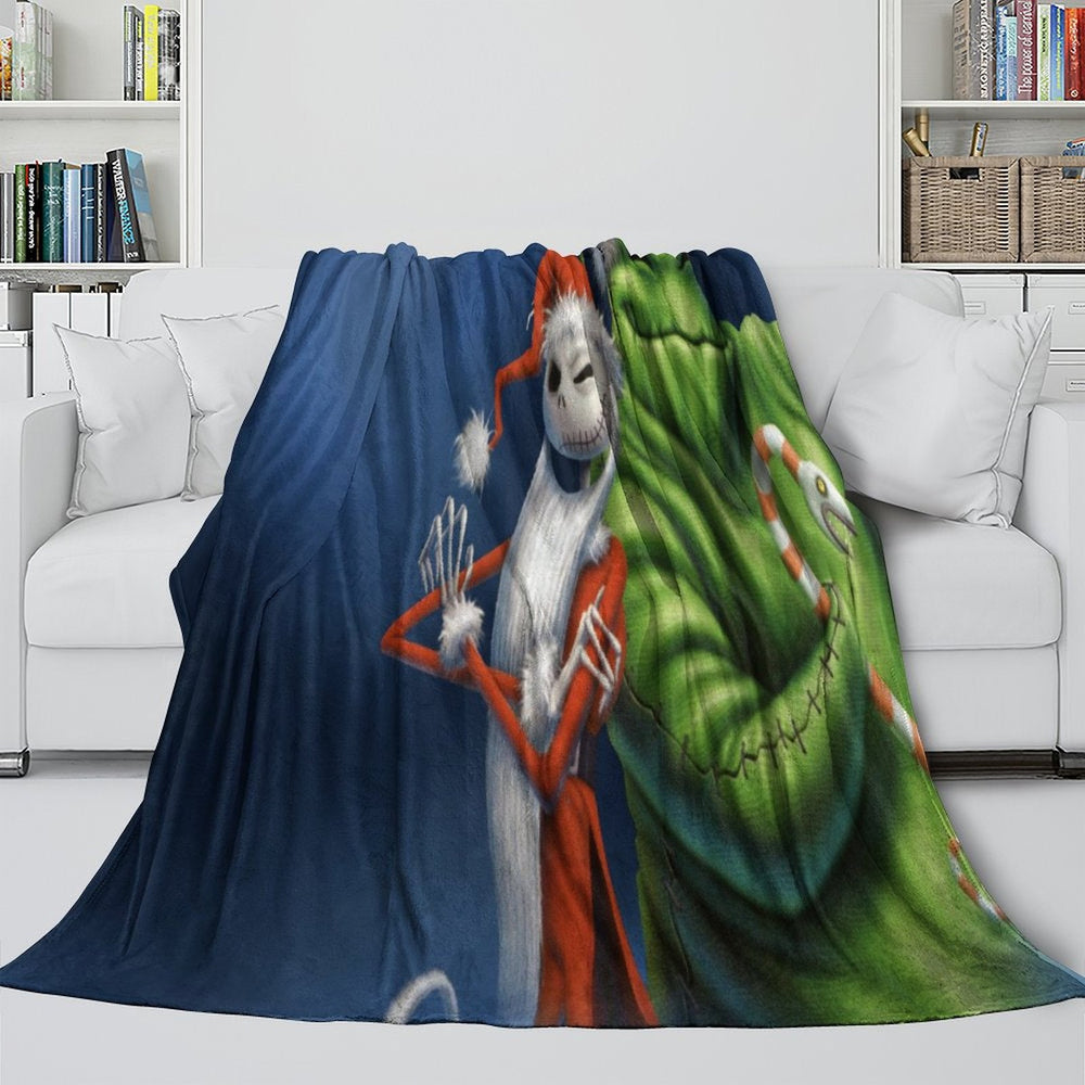 The Nightmare Before Christmas Blanket Flannel Fleece Throw Room Decoration (Online Order Only)