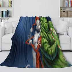 The Nightmare Before Christmas Blanket Flannel Fleece Throw Room Decoration (Online Order Only)