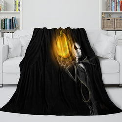 The Nightmare Before Christmas Blanket Flannel Fleece Throw Room Decoration (Online Order Only)