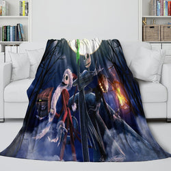 The Nightmare Before Christmas Blanket Flannel Fleece Throw Room Decoration (Online Order Only)
