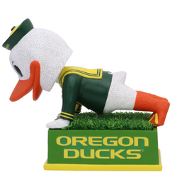 The Oregon Duck Oregon Ducks Mascot Push-Up Counter Bobblehead (Presale) (ONLINE ORDER ONLY)
