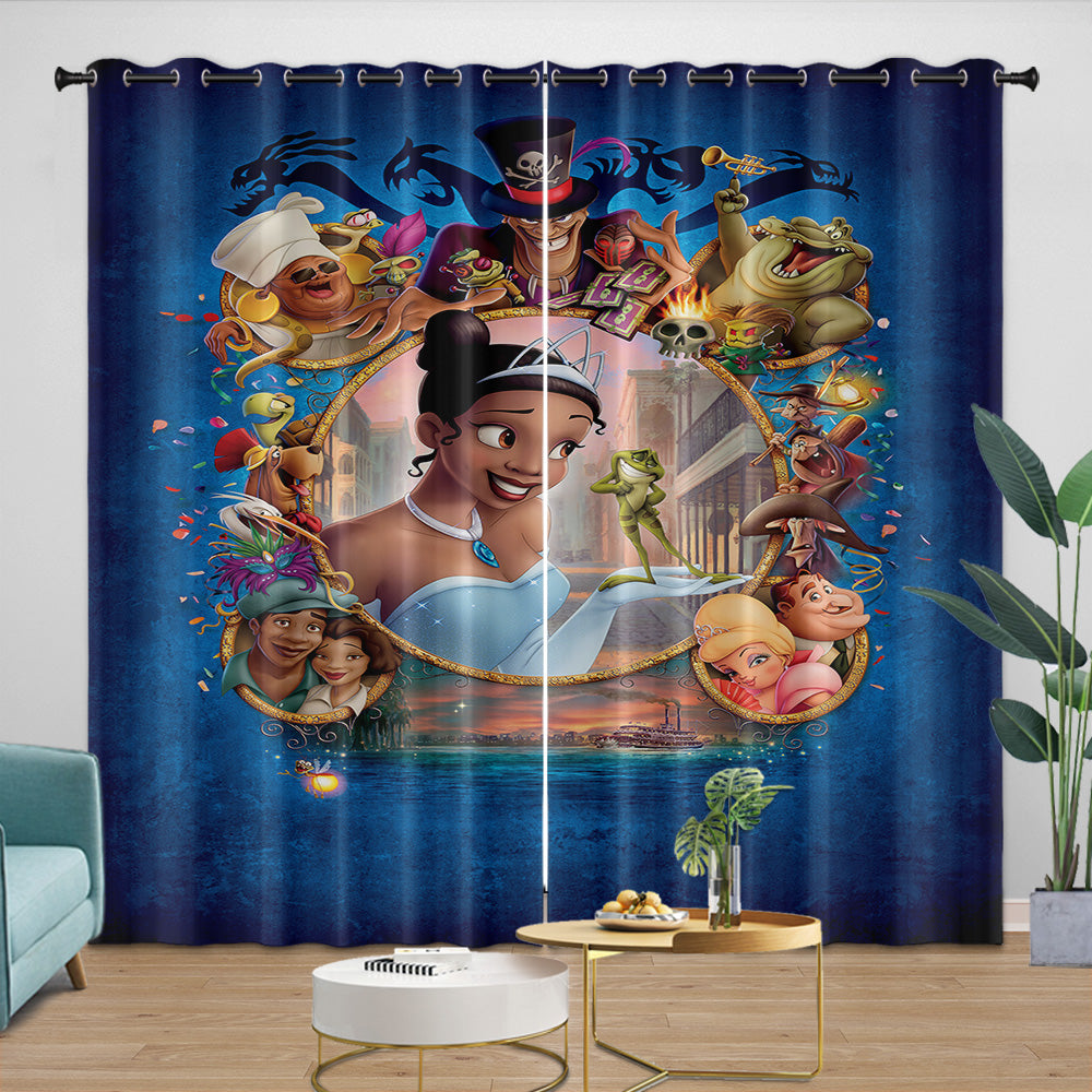 The Princess and the Frog Curtains Blackout Window Drapes Room Decoration (Online Order Only)