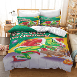 How the Grinch Stole Christmas Cosplay Bedding Set Duvet Cover Sets (Online Order Only)