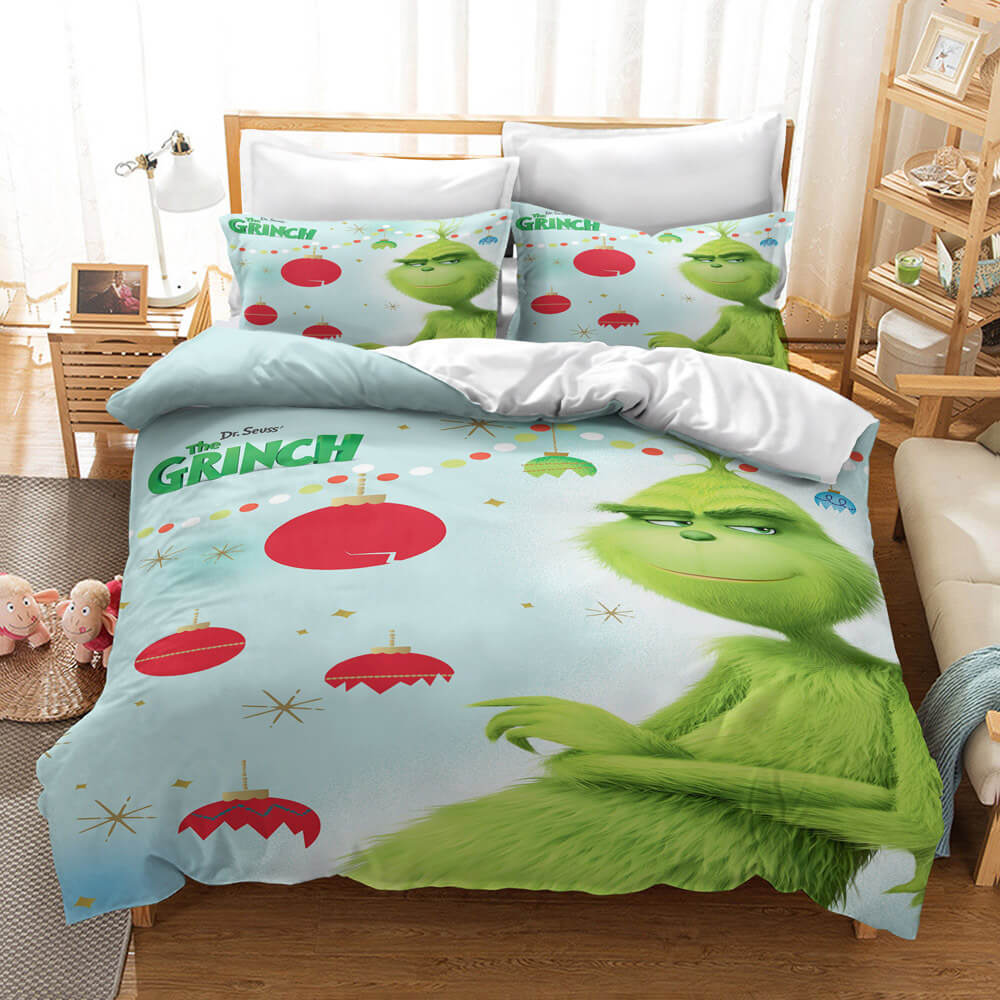 How the Grinch Stole Christmas Cosplay Bedding Set Duvet Cover Sets (Online Order Only)