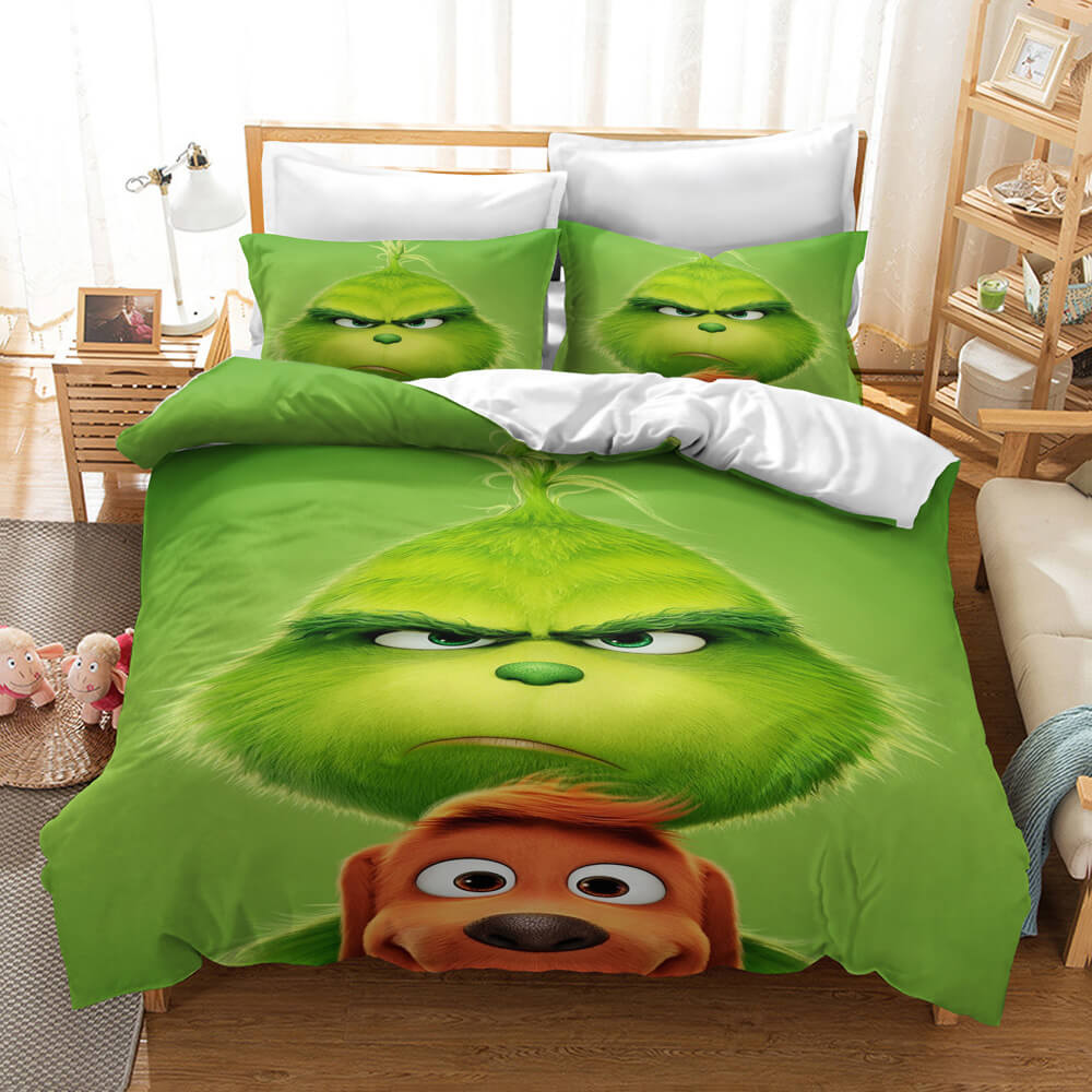 How the Grinch Stole Christmas Cosplay Bedding Set Duvet Cover Sets (Online Order Only)
