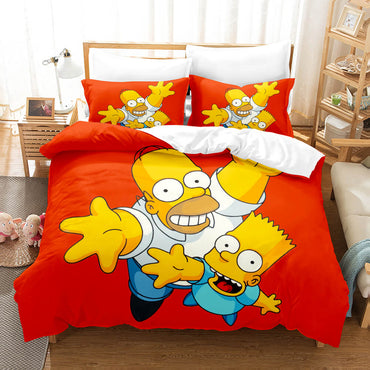 The Simpsons Cosplay Bedding Set Quilt Cover Without Filler (Online Order Only)