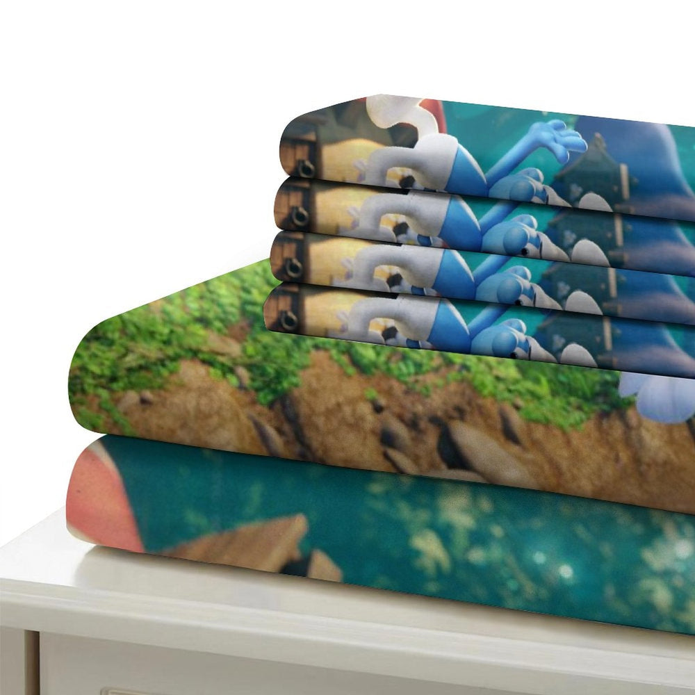 The Smurfs Bedding Set Quilt Duvet Cover Without Filler (Online Order Only)