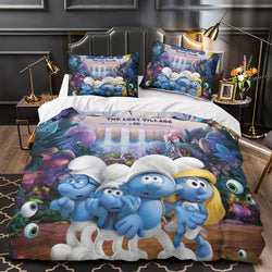 The Smurfs Bedding Set Quilt Duvet Cover Without Filler (Online Order Only)