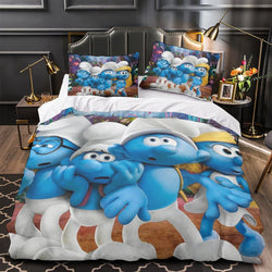 The Smurfs Bedding Set Quilt Duvet Cover Without Filler (Online Order Only)