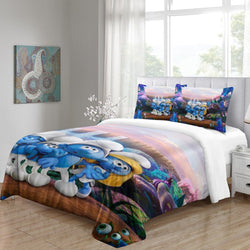 The Smurfs Bedding Set Quilt Duvet Cover Without Filler (Online Order Only)