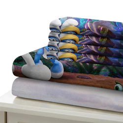 The Smurfs Bedding Set Quilt Duvet Cover Without Filler (Online Order Only)