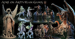 3D Printed Archvillain Games Baron's Horses The Sorrowsown 28 32mm D&D (Online Only)