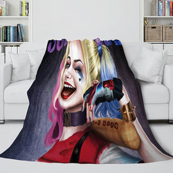 The Suicide Squad Flannel Fleece Throw Cosplay Blanket (Online Order Only)