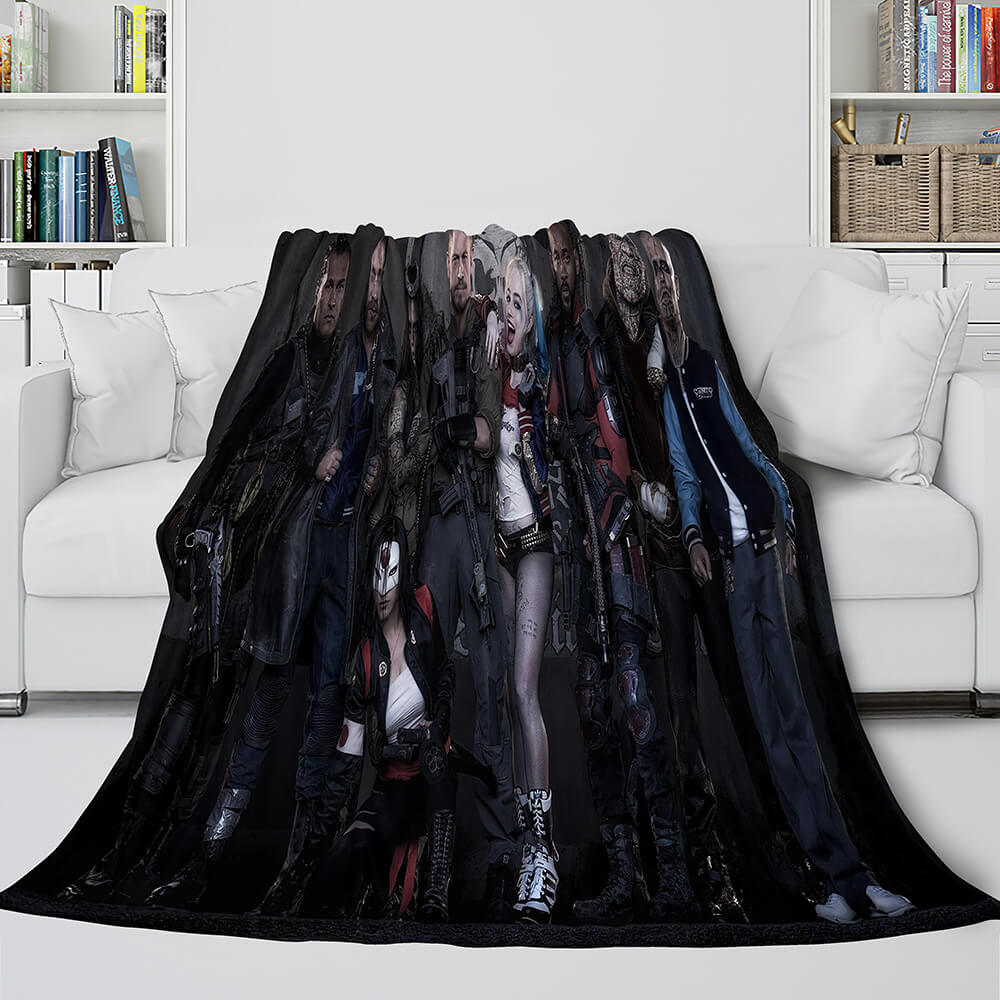 The Suicide Squad Flannel Fleece Throw Cosplay Blanket (Online Order Only)
