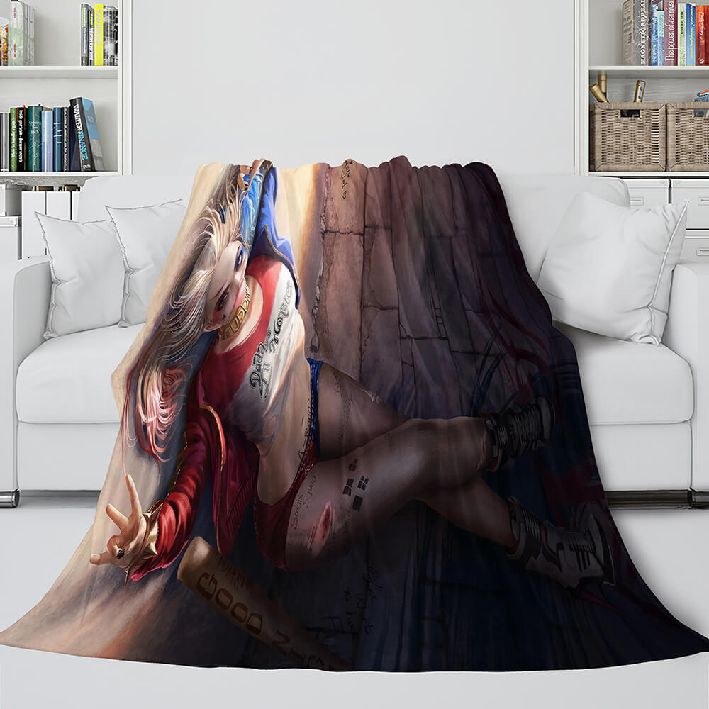 The Suicide Squad Flannel Fleece Throw Cosplay Blanket (Online Order Only)