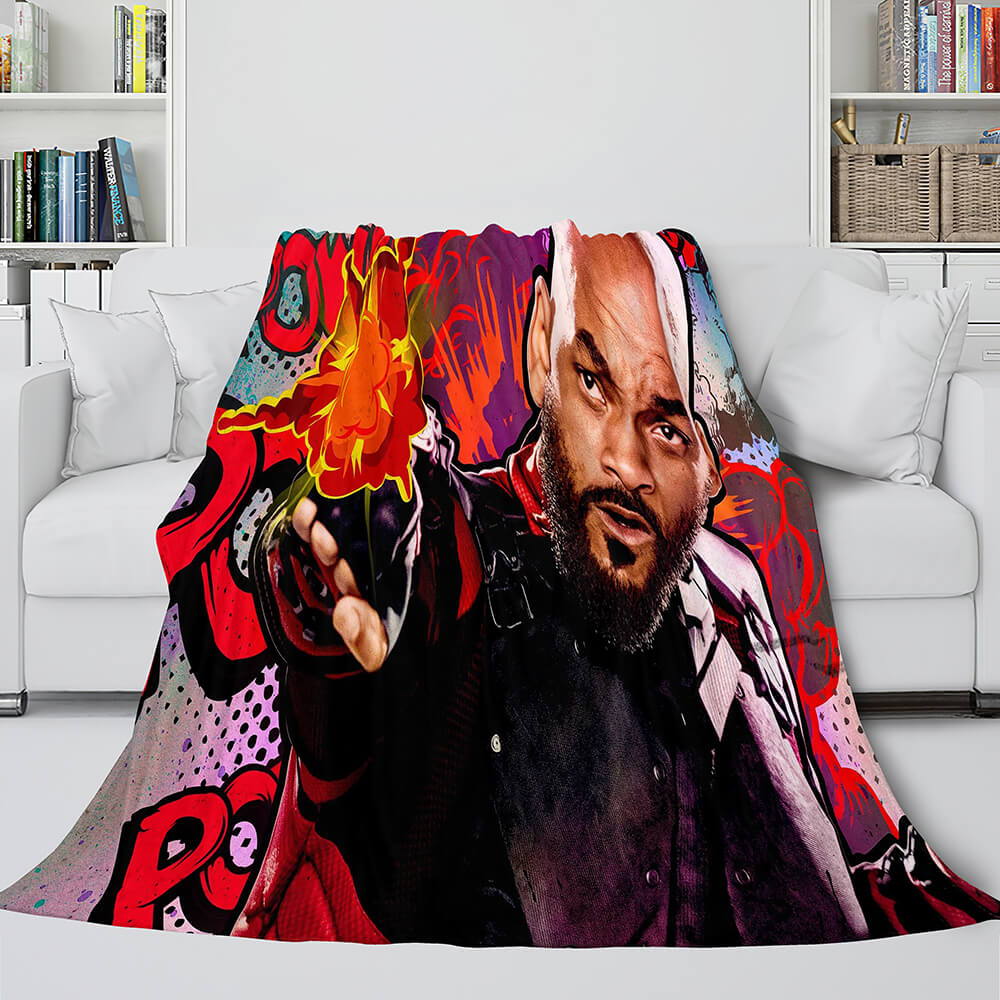 The Suicide Squad Harley Quinn Flannel Fleece Throw Cosplay Blanket (Online Order Only)