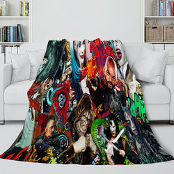 The Suicide Squad Harley Quinn Flannel Fleece Throw Cosplay Blanket (Online Order Only)