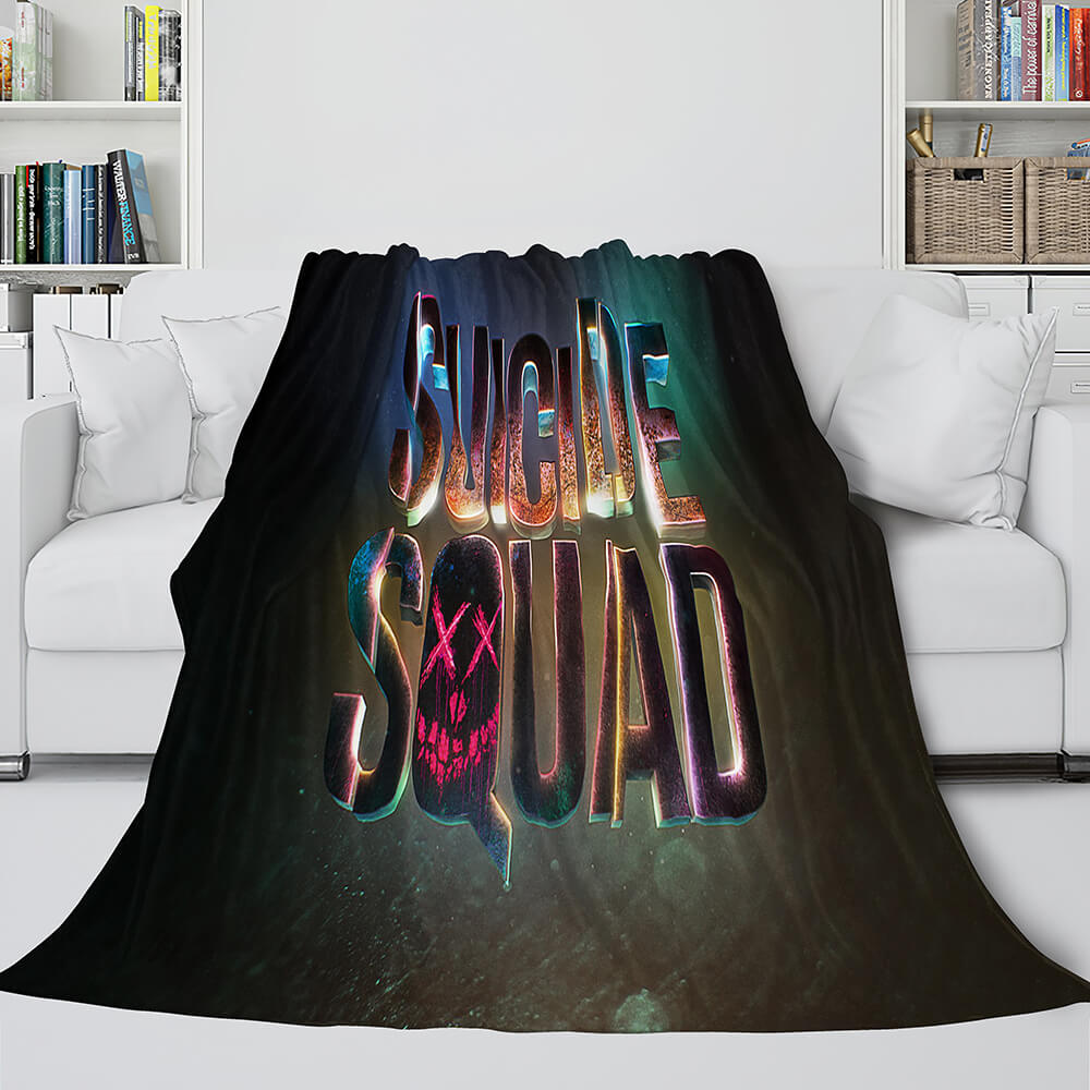 The Suicide Squad Harley Quinn Flannel Fleece Throw Cosplay Blanket (Online Order Only)