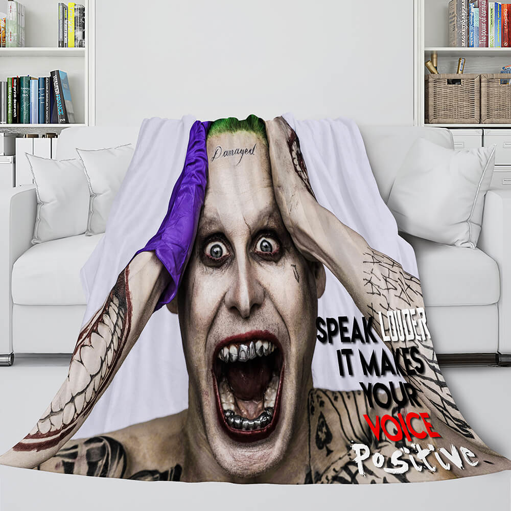 The Suicide Squad Harley Quinn Flannel Fleece Throw Cosplay Blanket (Online Order Only)