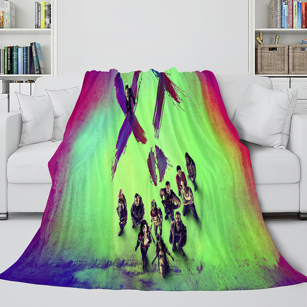 The Suicide Squad Harley Quinn Flannel Fleece Throw Cosplay Blanket (Online Order Only)