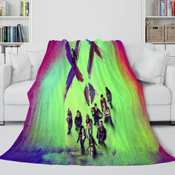 The Suicide Squad Harley Quinn Flannel Fleece Throw Cosplay Blanket (Online Order Only)