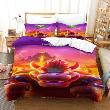 The Super Mario Bros Movie Bedding Set Pattern Quilt Cover (Online Order Only)