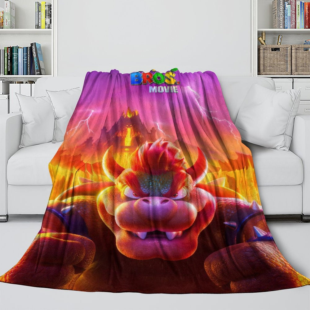 The Super Mario Bros Movie Blanket Flannel Fleece Throw (Online Order Only)