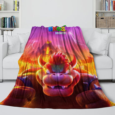 The Super Mario Bros Movie Blanket Flannel Fleece Throw (Online Order Only)