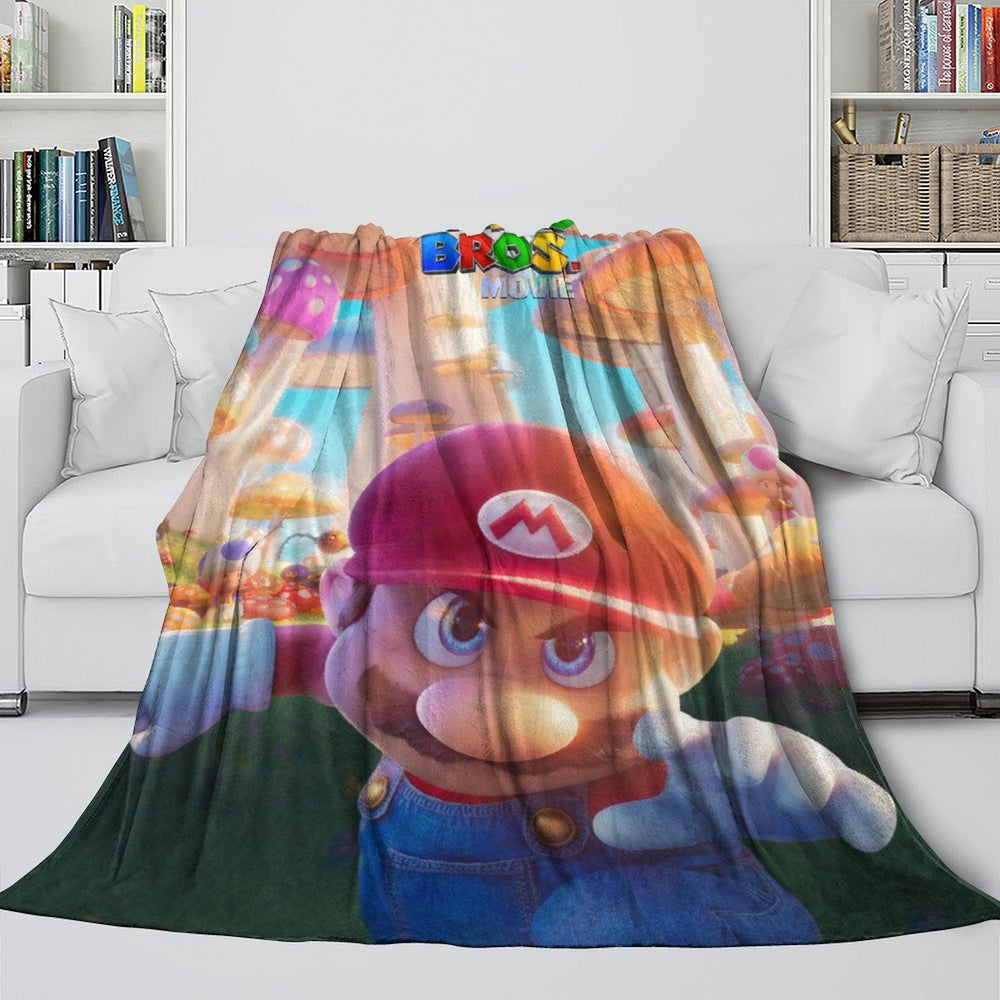 The Super Mario Bros Movie Blanket Flannel Fleece Throw (Online Order Only)
