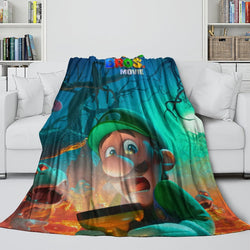 The Super Mario Bros Movie Blanket Flannel Fleece Throw (Online Order Only)