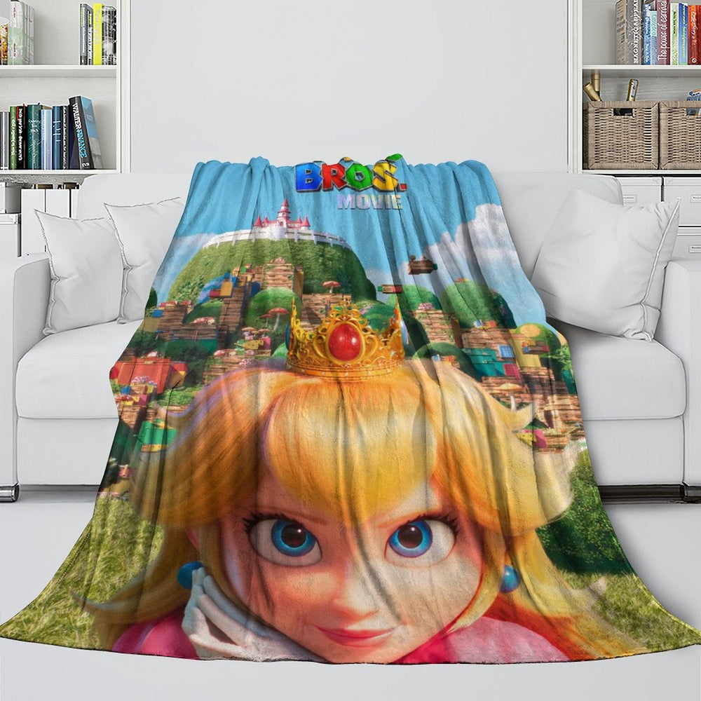 The Super Mario Bros Movie Blanket Flannel Fleece Throw (Online Order Only)