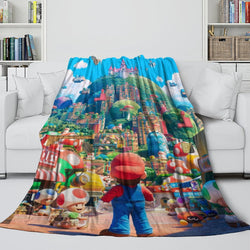 The Super Mario Bros Movie Blanket Flannel Fleece Throw (Online Order Only)