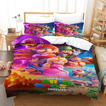 Super Mario Bros Bedding Set Duvet Cover (Online Order Only)