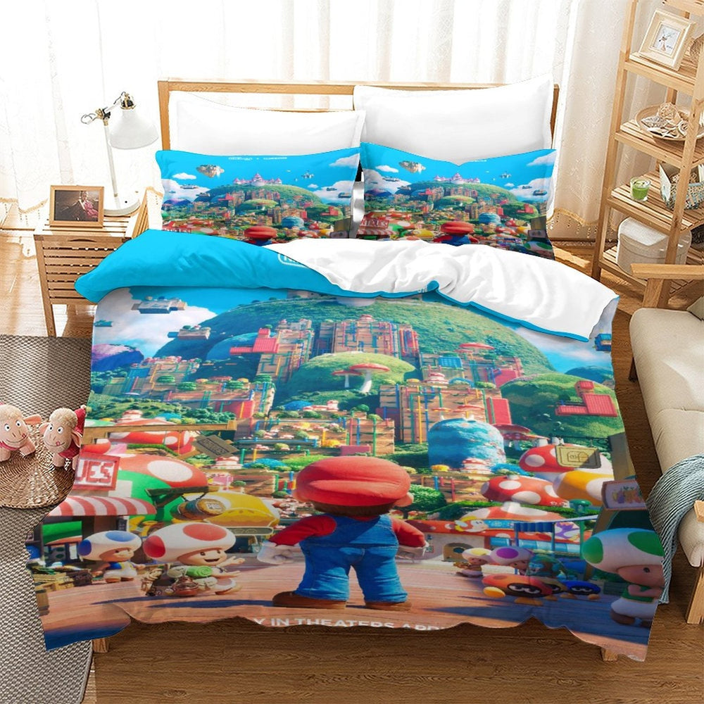 Super Mario Bros Bedding Set Duvet Cover (Online Order Only)