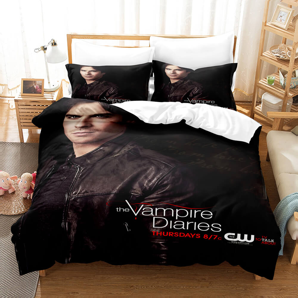 The Vampire Diaries Cosplay Bedding Set Quilt Cover Without Filler (Online Order Only)