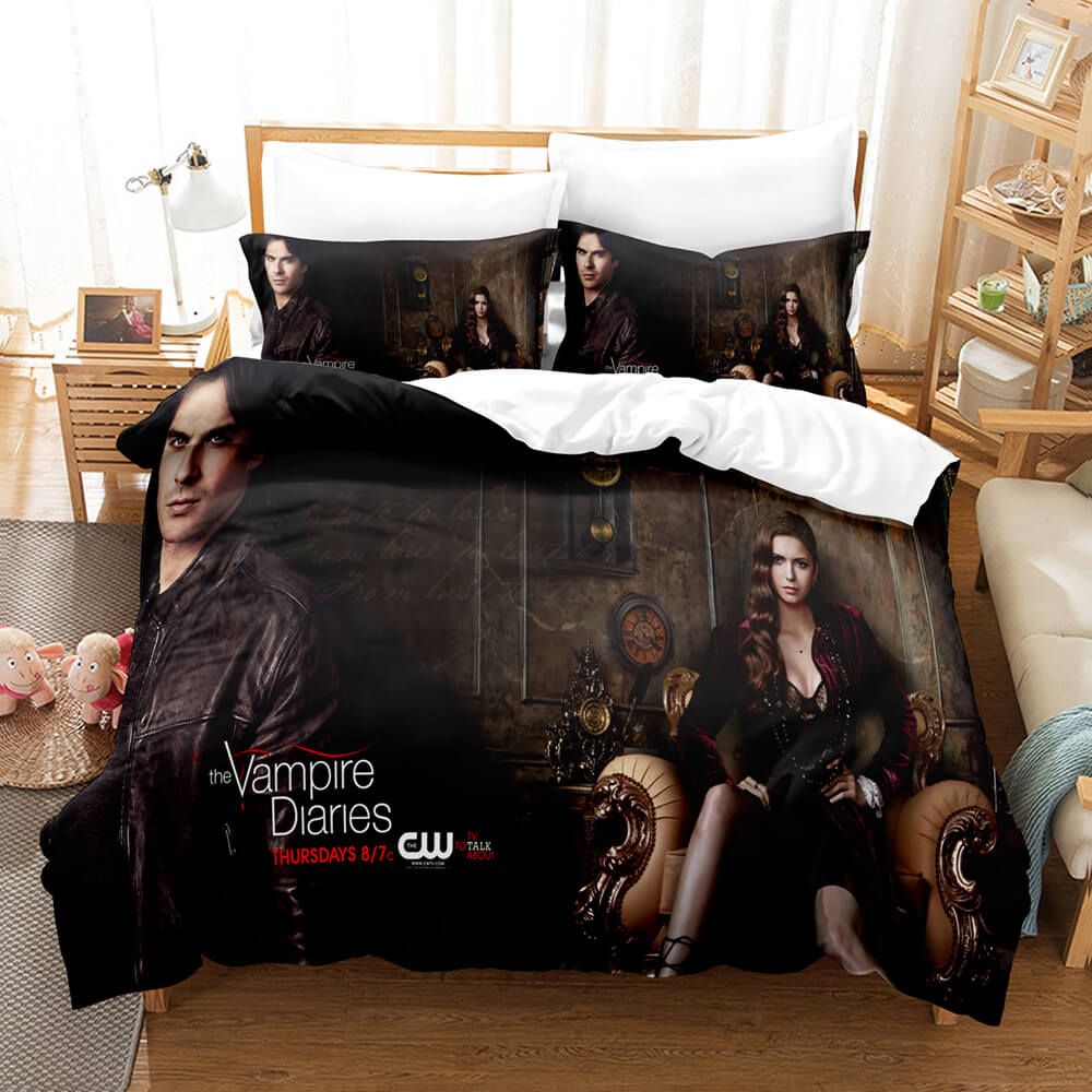 The Vampire Diaries Cosplay Bedding Set Quilt Cover Without Filler (Online Order Only)