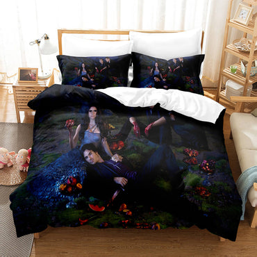 The Vampire Diaries Cosplay Bedding Set Quilt Cover Without Filler (Online Order Only)