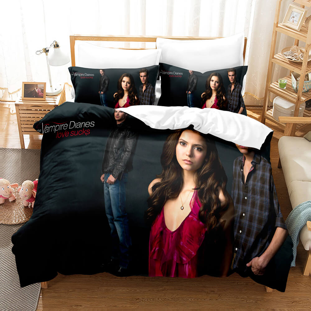 The Vampire Diaries Cosplay Bedding Set Quilt Cover Without Filler (Online Order Only)