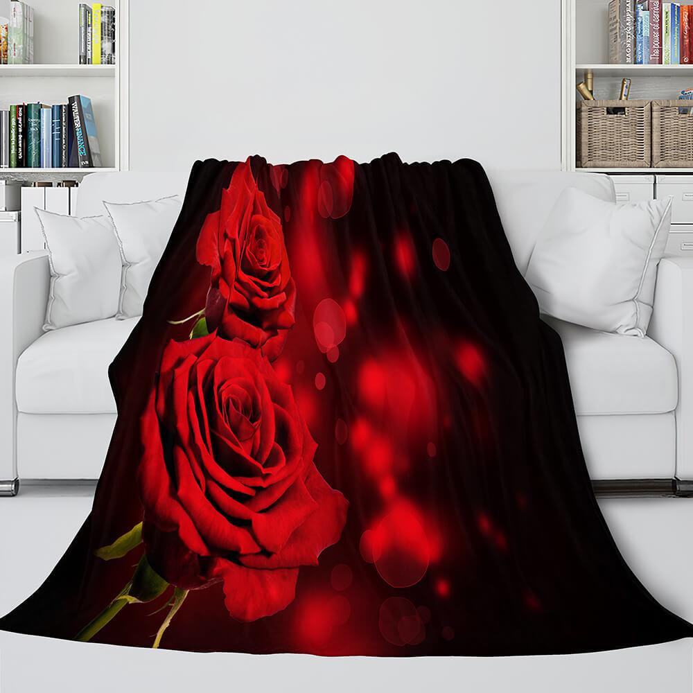 The Vampire Diaries Red Rose Flannel Fleece Blanket (Online Order Only)