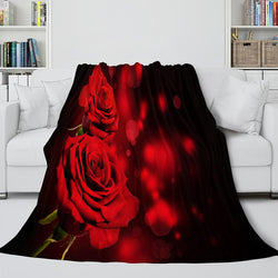 The Vampire Diaries Red Rose Flannel Fleece Blanket (Online Order Only)