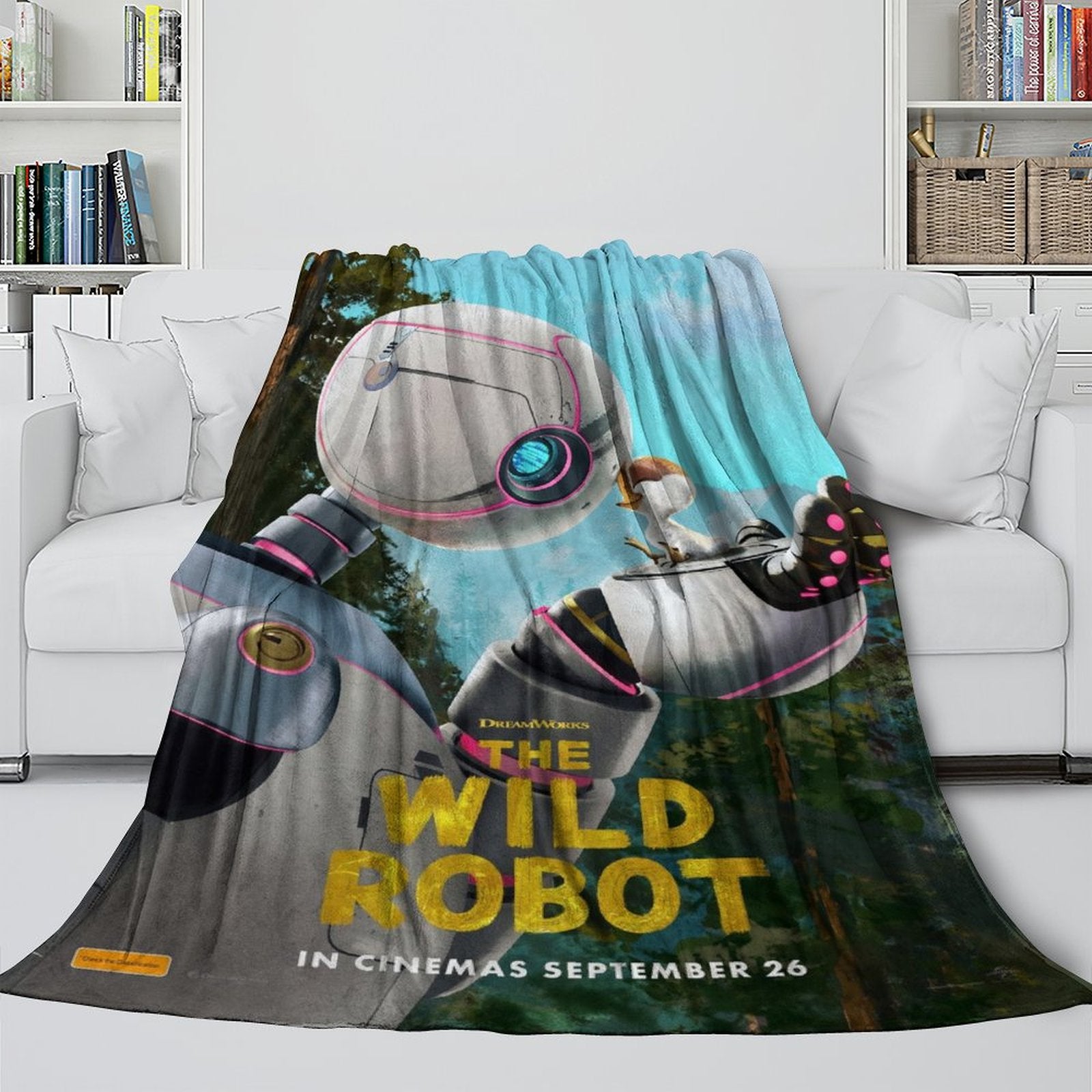 The Wild Robot Blanket Flannel Fleece Throw Room Decoration (Online Order Only)